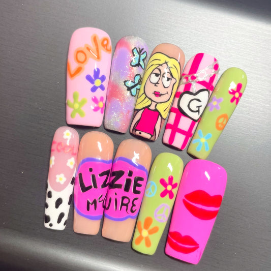 Character art press on nails
